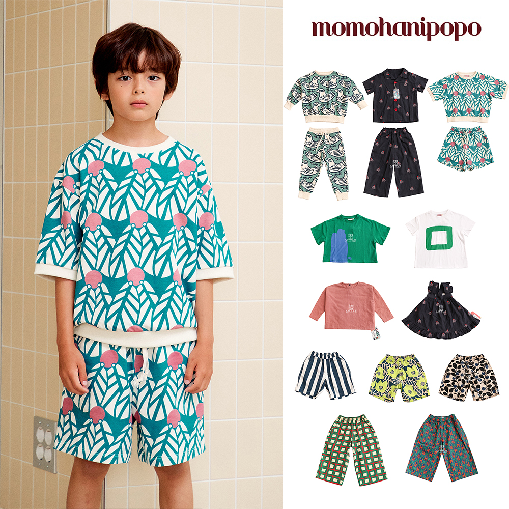 54 Little家韩国momohanipopo SS24春夏中性短袖卫衣卫裤短裤