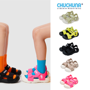 新款 凉鞋 补little家现货chuchuna 两穿鞋 SS24儿童防踢撞速干鞋