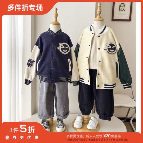 3件5折 Little现货英国Wynken FW25儿童棒球服外套夹克摇粒绒卫裤