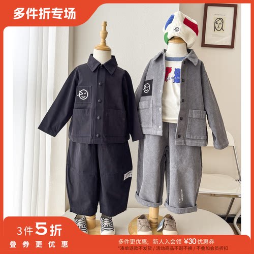 3件5折 Little家现货 英国 Wynken FW25秋冬儿童灯芯绒外套夹克裤