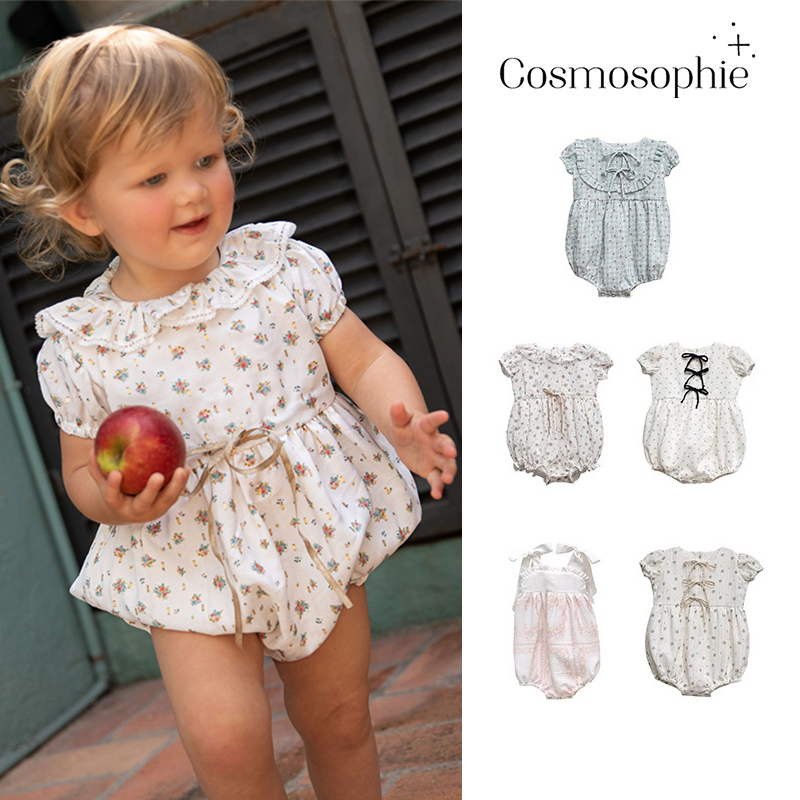 7Z Little家现货 Cosmosophie SS25春夏女宝宝纯棉碎花包屁衣