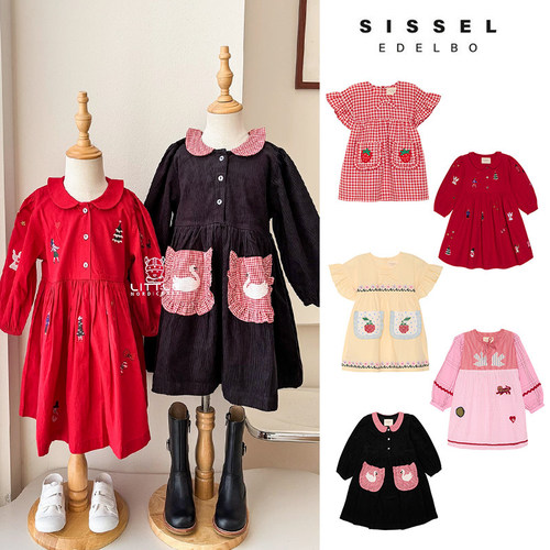 6折 Little现货 丹麦Sissel Edelbo SS26女宝宝天鹅连衣裙公主裙