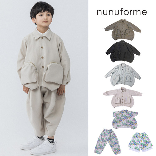 3件5折 Little家现货日本nunuforme SS25男宝女宝外套衬衫气球裤