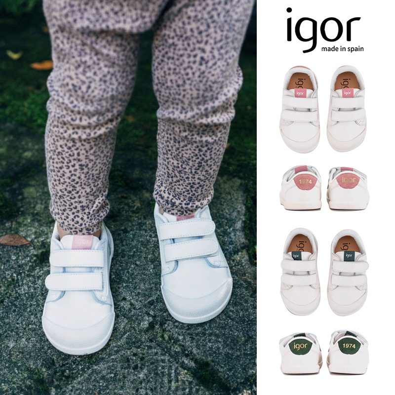补Little现货西班牙IGOR FW25秋冬儿童双粘扣运动鞋休闲鞋小白鞋