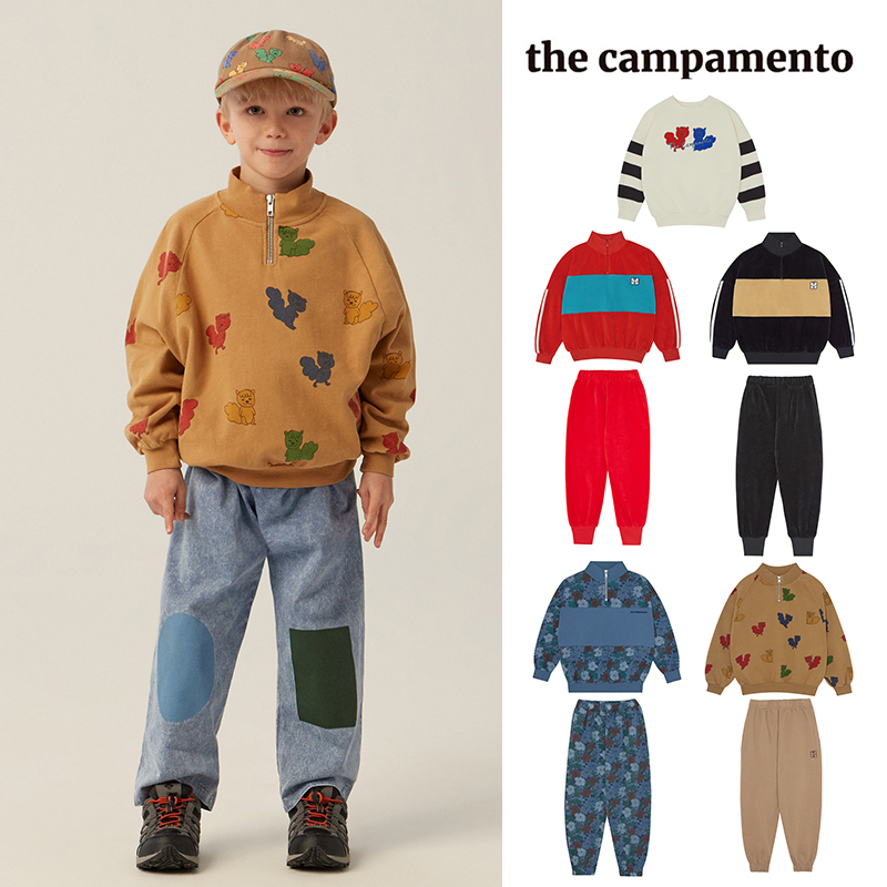 9Z 现货Little西班牙the campamento FW25男女宝印花卫衣卫裤套装