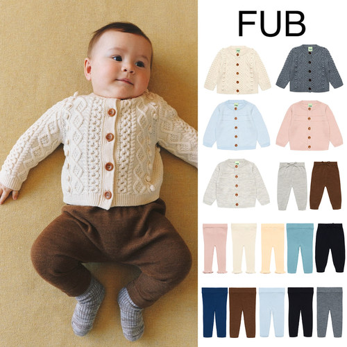 Little现货 丹麦FUB FW26秋冬宝宝羊毛针织开衫针织裤baby