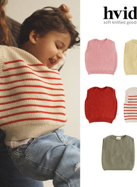 7Z little家 现货比利时HVID FW24秋冬儿童宝宝柔软羊毛针织马甲
