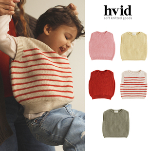 现货比利时HVID FW24秋冬儿童宝宝柔软羊毛针织马甲 little家