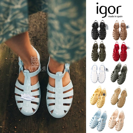 85Z Little现货西班牙IGOR SS24春夏成人妈妈包头罗马凉鞋沙滩鞋