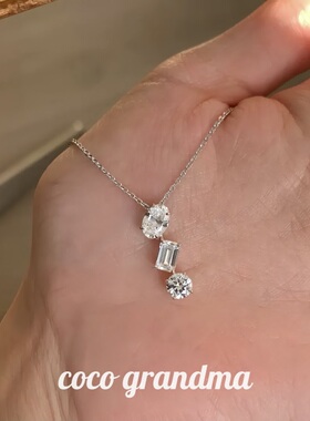 法式不规则气质项链锁骨链镶钻女