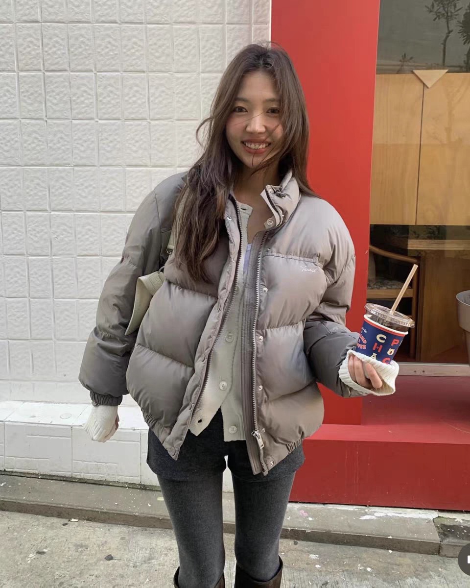 PREON工厂自制秋冬新款简约百搭纯色可拆卸连帽羽绒服外套tannat