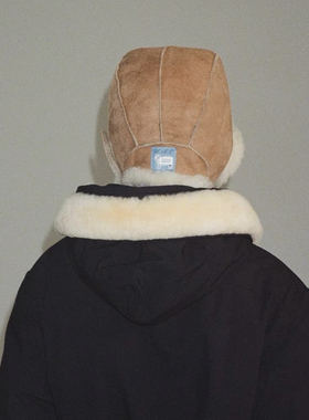 现货PREON工厂订单秋冬仿皮毛一体urbanic30同款复古保暖飞行帽