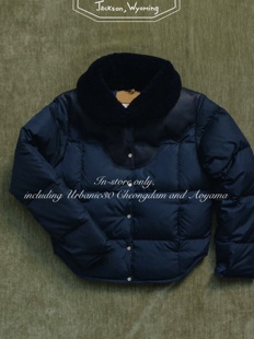 现货PREON工厂自制冬季新款简约时髦拼接翻领羽绒服外套NW同款