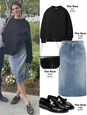 preon牛仔裙中长款高级