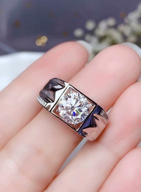 纯银纯银克拉莫桑石戒指空托