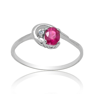 贵菲尔珠宝 四皇冠信誉  925银天然红宝石戒指CY-JK219