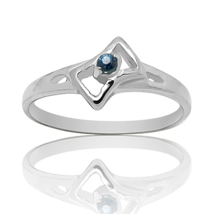贵菲尔珠宝 我的星座 幸运石双子座天然蓝宝石戒指