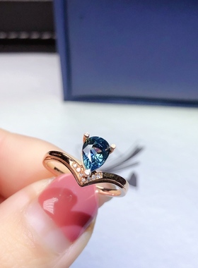 18K金水滴5*7MM可代镶嵌黄金