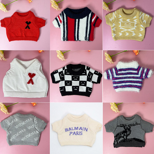 娃衣20CM棉花娃衣明星同款毛衣