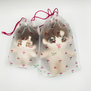 15cm20cm玩偶收纳包厘米磨砂防水加厚棉花娃衣袋PVC防尘挂包保护