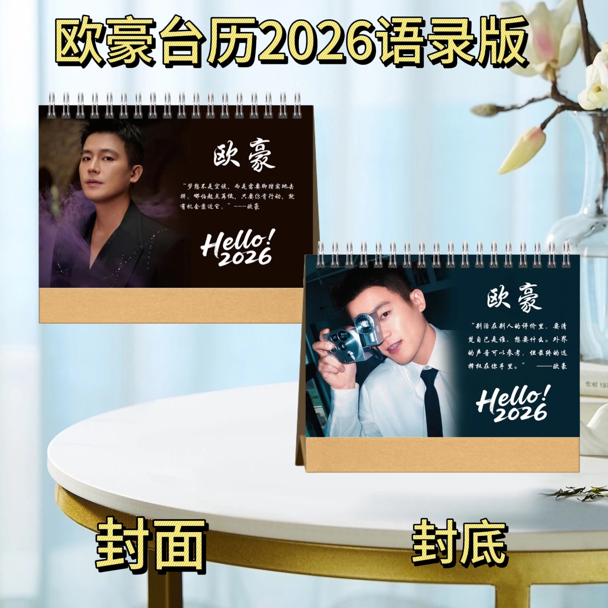 萧亚轩/丁禹兮/欧豪/单依纯2026台历歌词语录版文创