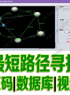 python最短路径寻找测试Dijkstra数据分析预处理可视化清洗源码