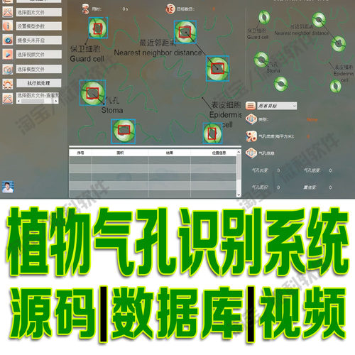 模型摄像头图片检测yoloV8植物叶表气孔识别系统pyqt5源码Python