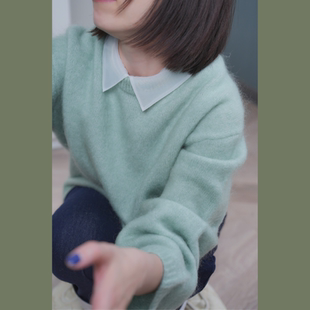 方尖领黑色白色粉色假领子女 欧根纱基础款 轻盈通勤 体制内通透款