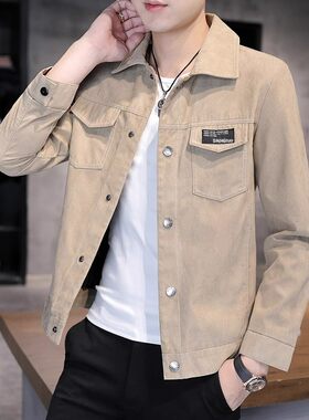 男装官方旗舰店男士夹克外套秋季衣服工装男宽松2026新款男装