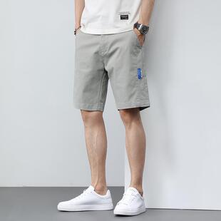 YISHION以纯夏天纯棉新款夏季潮五分短裤男薄款轻便休闲运动宽松