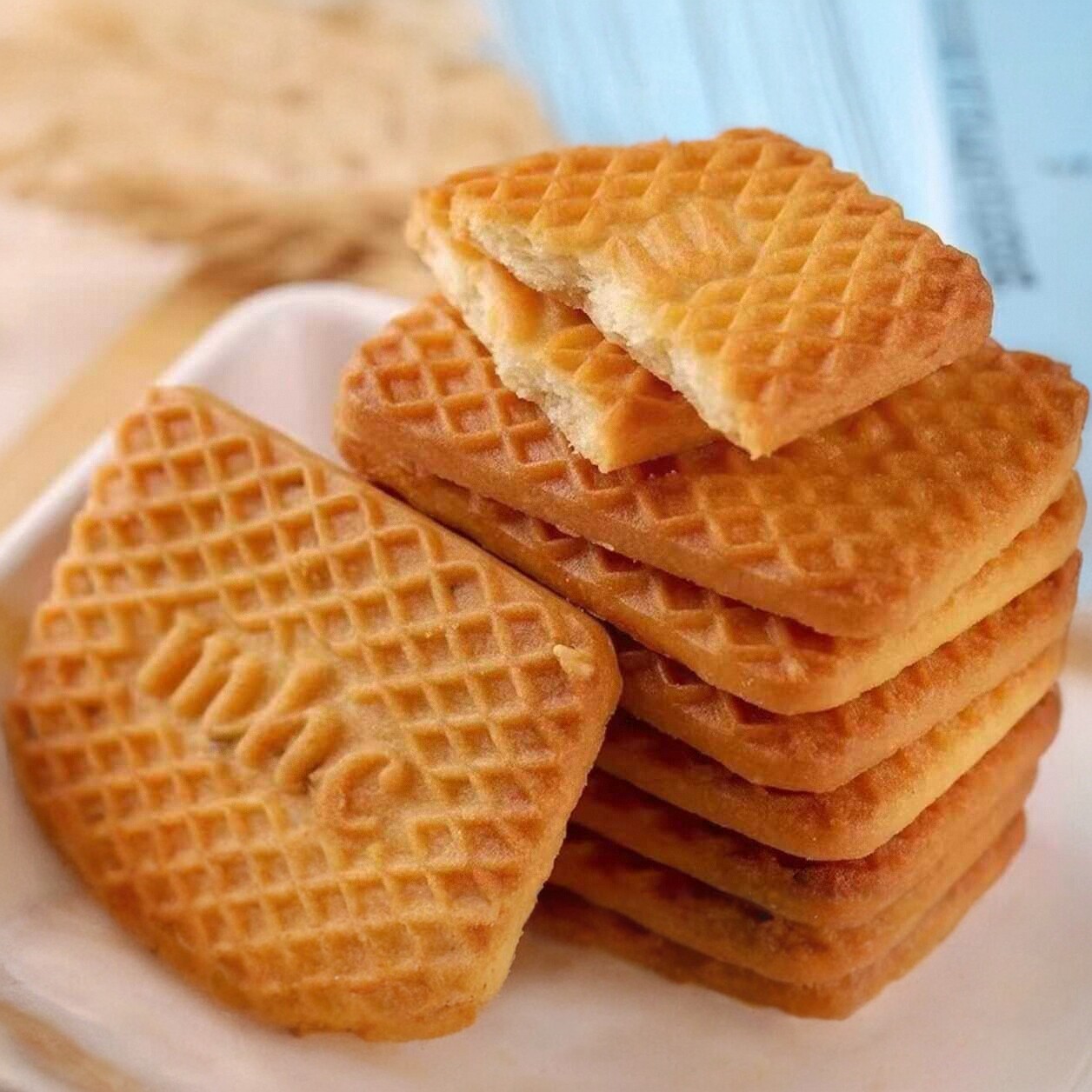 俄罗斯风味牛乳曲奇饼干旗舰店老式特仑苏牛奶饼干儿童休闲零食品