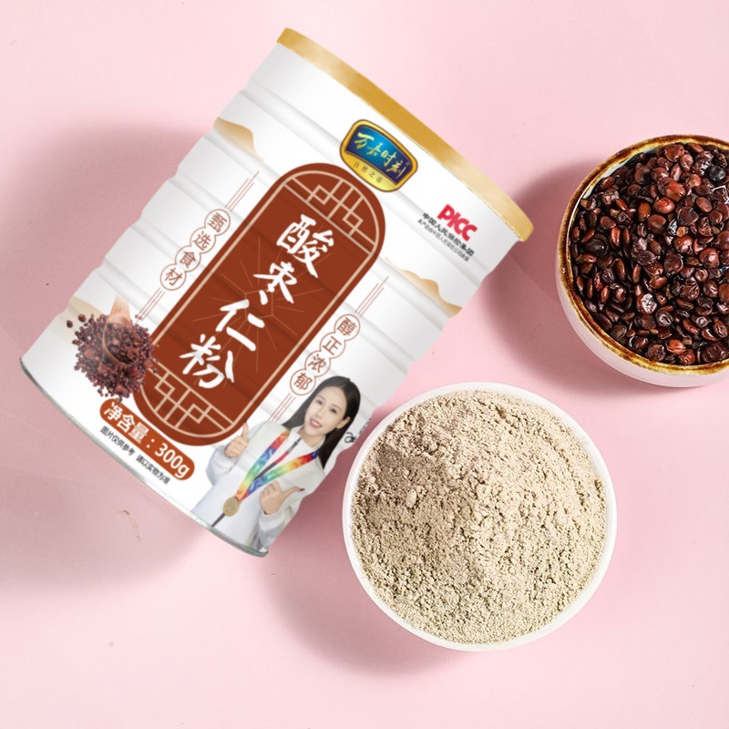 万嘉时刻酸枣仁粉阅畅百货正宗野生炒熟冲泡即食泡水喝安神助眠茶