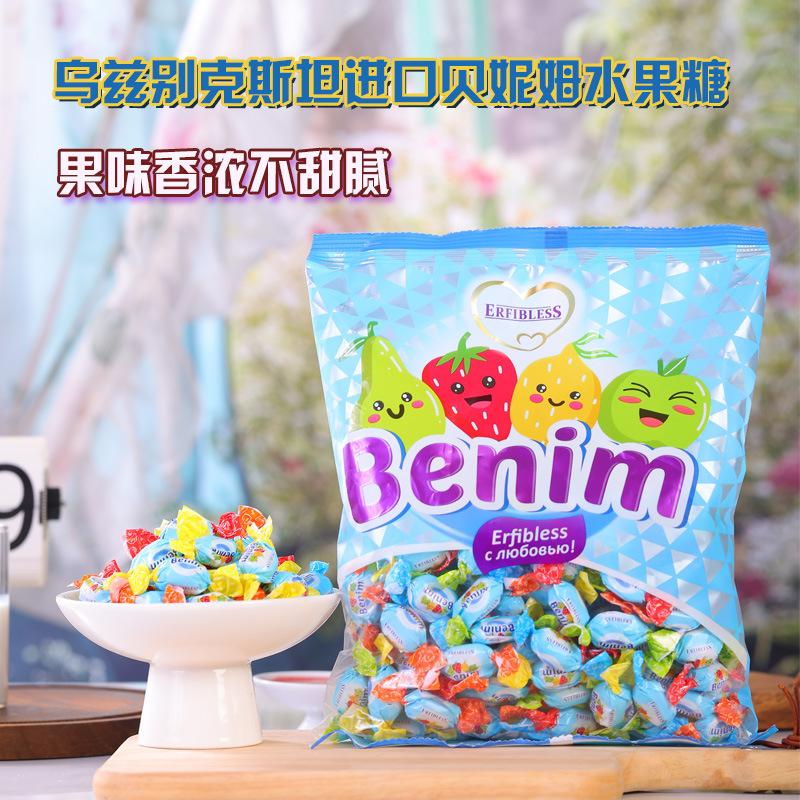 俄罗斯进口水果糖零食多口味硬糖