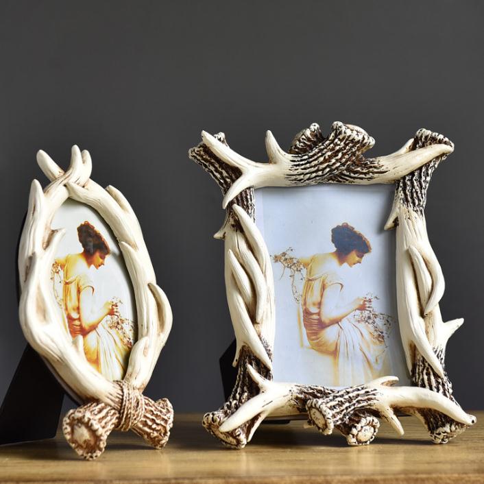 包邮北欧风格树脂鹿角相框软装家饰艺术品客厅电视柜酒柜卧室摆件|ruв категории Домашний быт, рамка/рамка - от Buy2taobao.com для оказания профессиональной услуги покупки агента Taobao
