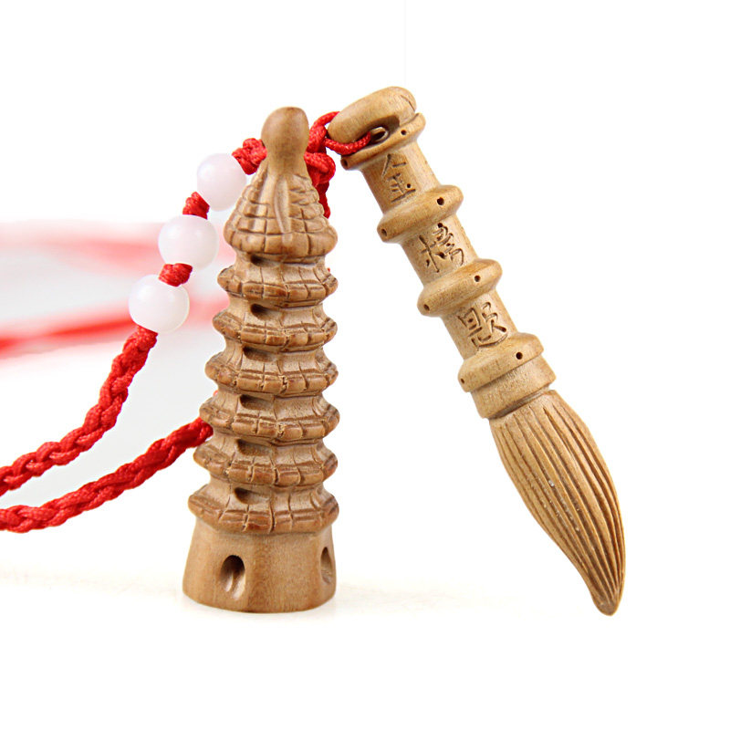 泰山福缘阁项坠金榜题名文昌笔