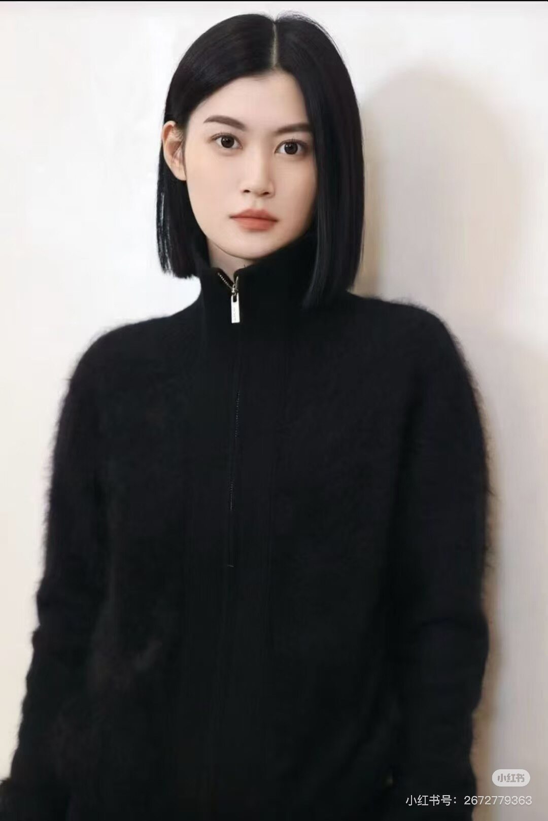 禾原纱康赛妮A级纯山羊绒原厂拉毛工艺重磅半拉链立领羊绒衫