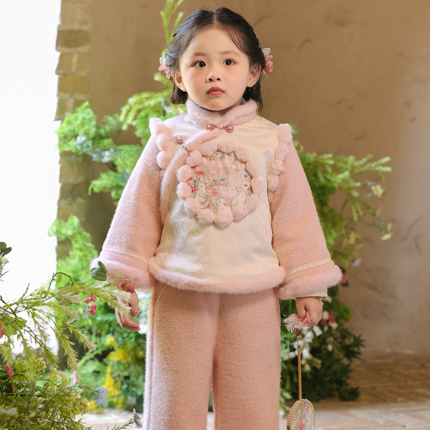 女宝宝新中式套装童装