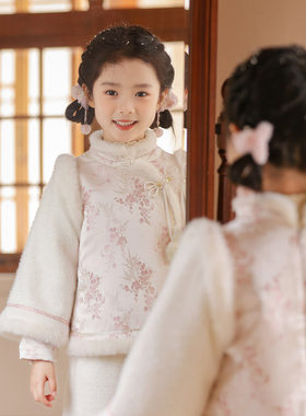 新中式女宝宝拜年服汉服