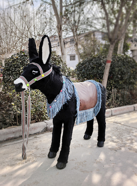 大型仿真毛驴场景布置道具驴肉店火锅店摆件门市摆件一比一动物