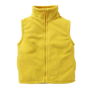 幼儿园园服秋冬款红色马甲春秋款男童女童摇粒绒背心马夹外套黄色