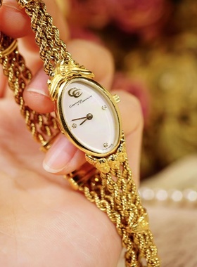 卡雷拉贵金属18k金Vintage中古表高级女表 16.5长*16*32