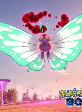 pokemon go代打超极巨化团体战，Dynamax，Gigantamax Butterfree