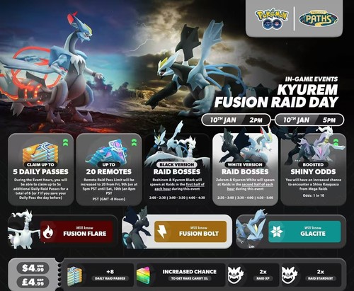 pokemon go代打焰白酋雷姆，焰黑酋雷姆