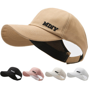 棒球帽子女款夏季可扎高马尾空顶帽户外遮阳帽休闲运动鸭舌帽时尚