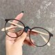 超轻近视眼镜女TR90素颜小脸小框学生拼色平光镜防蓝光辐射眼镜男