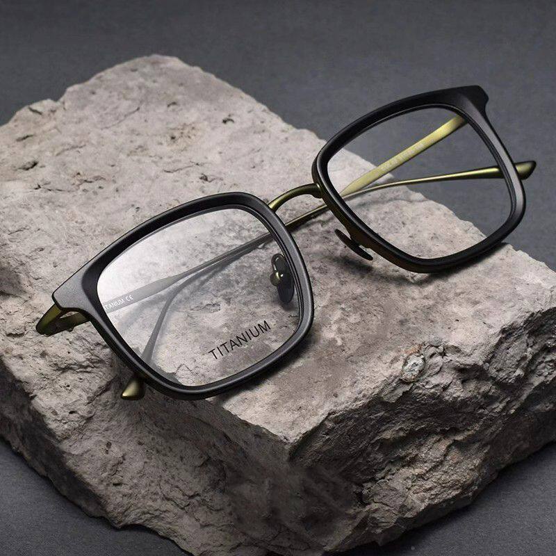 黑武士近视眼镜男设计师款专业网上可配度数大脸超轻磨砂斯文方框