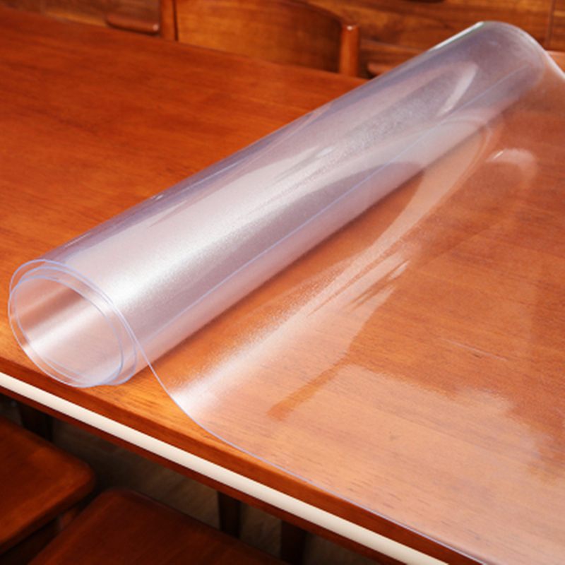 义乌磨砂PVC透明餐桌布防水防油耐脏桌垫隔热塑料茶几垫布软玻璃