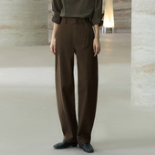 鹦鹉梨」COMMMON VALUE腰带香蕉长裤 廓形休闲西装 「 裤 24D104102