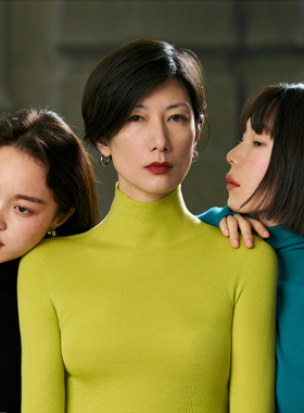 COMMON VALUE 日本岛精机无缝一体 德国扬子100%羊毛高领针织衫