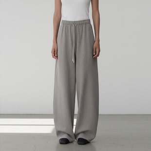 VALUE「 宽松休闲长裤 龛 」极简廓形松紧针织卫裤 Niche COMMON